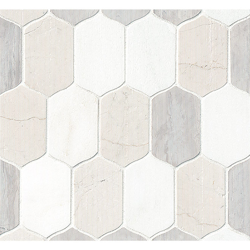Luxembourg Villa Paz Natural Stone Mosaic Wall Tile, Tuileries
