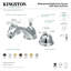 Kingston Brass Restoration Two-Handle 3-Hole Deck Mount Widespread Bathroom Faucet with Brass Pop-Up Drain-32542670