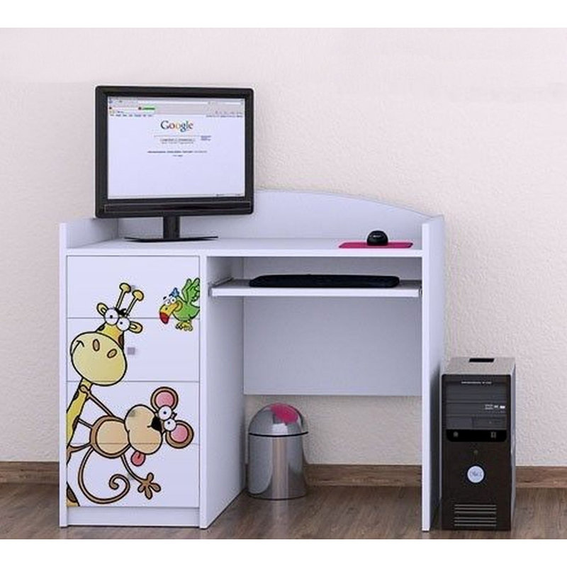 Bunny 100cm Computer Desk, White