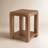 Square Solid Wood End Table