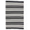 Wendy Jane Flatweave Striped Area Rug in Black/Gray