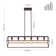 6 - Light Linear Geometric Rectangle Island Chandelier