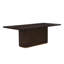 Table de salle à manger rectangulaire Mid-Century de 84 po avec plateau en placage de frêne Defeo - pour 6 à 8 personnes-114635988
