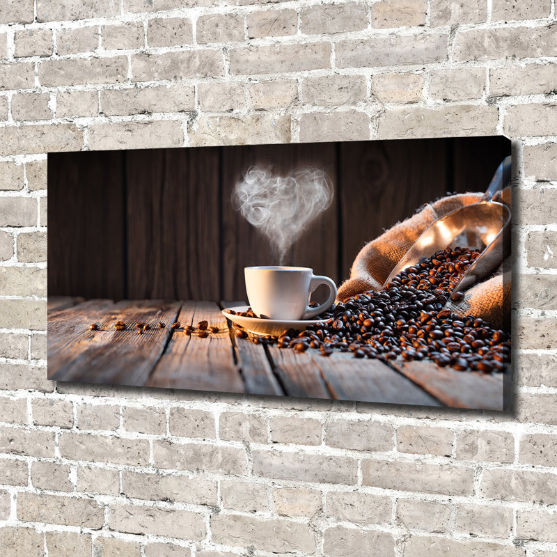Cup Of Coffee - No Frame Print, Canvas, 70cm H x 140cm W