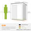 Atlas Lean-To Shed With Adjustable Shelves And Lockable Door
