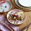 PORTMEIRION MINERALS SET OF 4 SIDE PLATES ROSE QUARTZ 8.5"