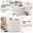 Square Ottoman , Teddy Velvet Upholstered Ottoman With Storage， Ottoman for Living Room and Bedroom(set of 2)-309499168