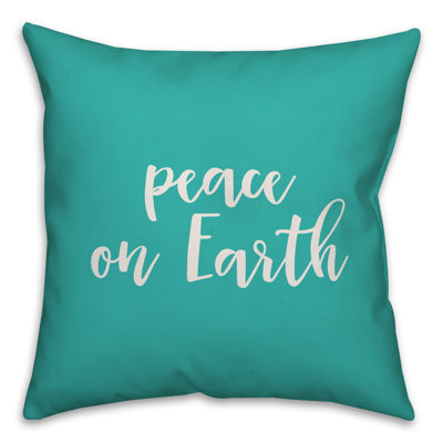  Peace on Earth Throw Pillow