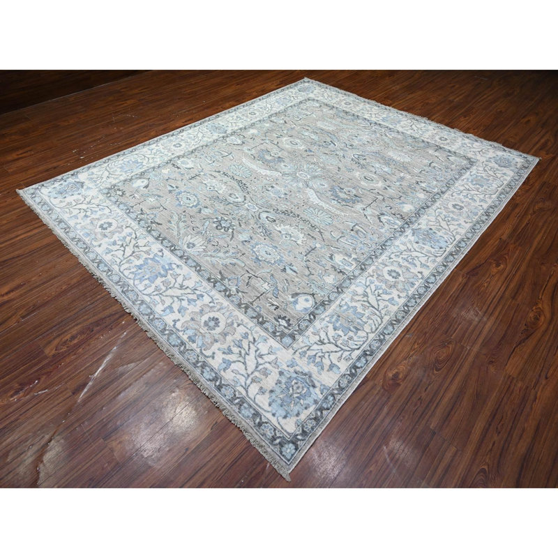 Jamita One-of-a-Kind Rectangle 8'1" X 10'1" New Age Wool Area Rug