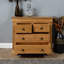 Iolanta 90cm W Solid Wood Bedside Table