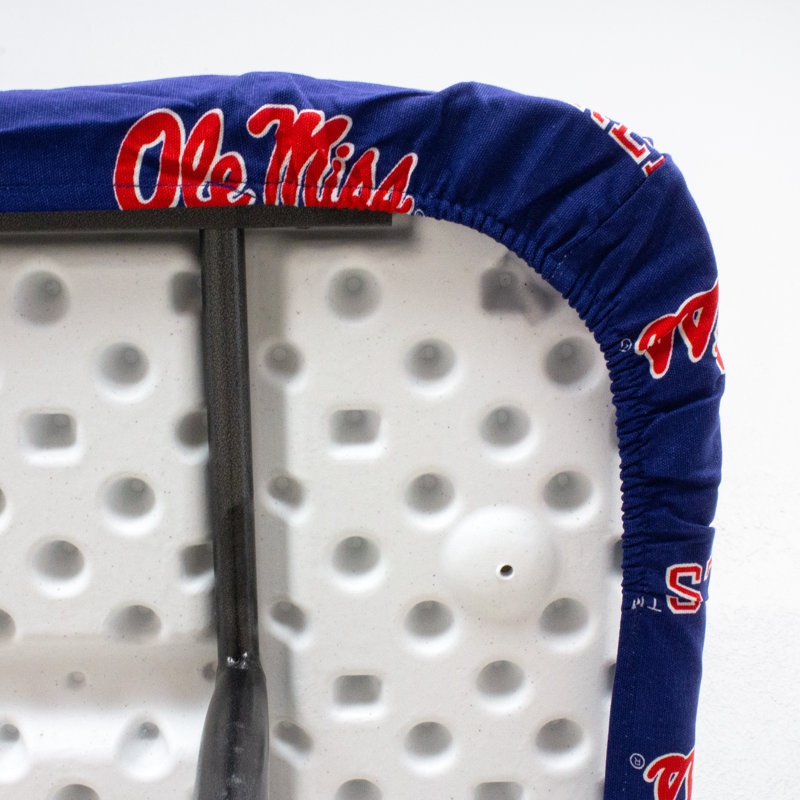 NCAA Outdoor Patio Table Cover, 33" W x 33" D, Mississippi