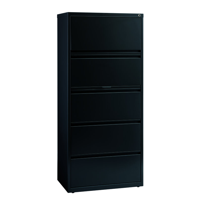 30'' Wide 5 -Drawer Steel File Cabinet, Black
