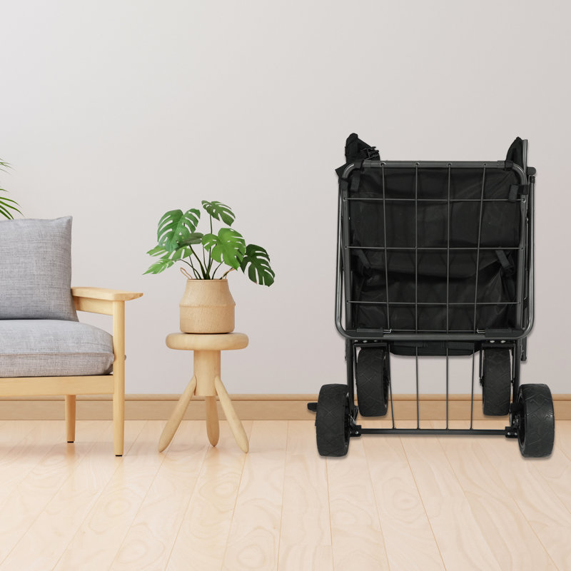 Folding Dog Wagon With Extendable Rear