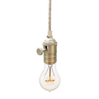 Luminaire suspendu pour une seule ampoule 1 lumières