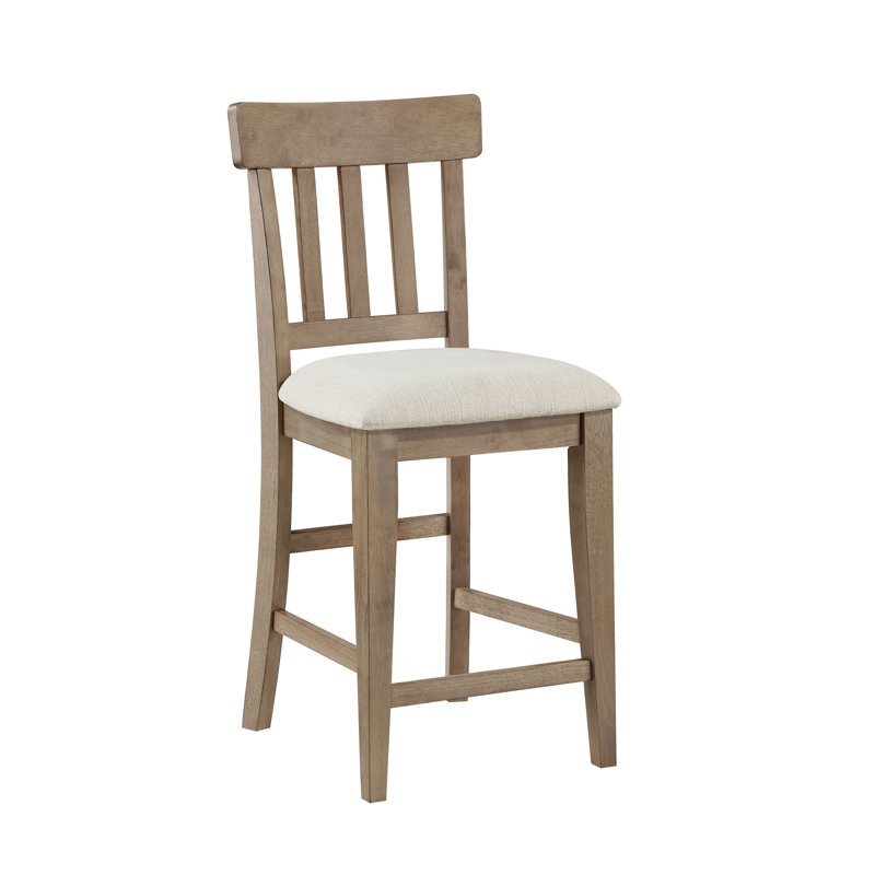 Osbourne Upholstered Wood Counter Height Stool