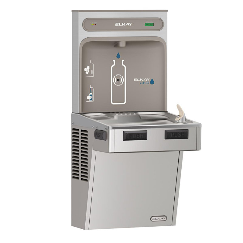 Station de remplissage murale pour bouteilles, Acier inoxydable