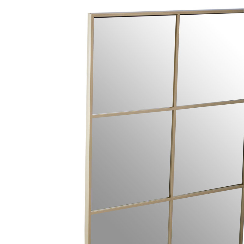 Bowdoin Metal Flat Wall Mirror, Gold