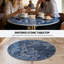 Plateau de table rond en granit bleu saphir brillant, remplacement intérieur / extérieur de bricolage pour toutes les tables-124799991