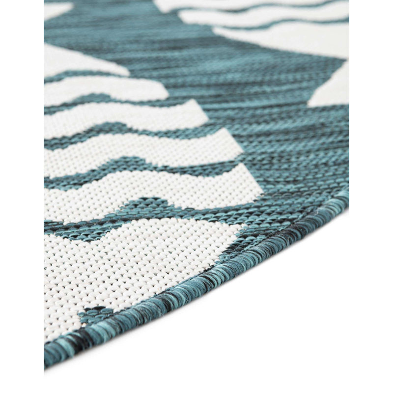 Tapis d'extérieur intérieur / extérieur Coastal, Rond 10pi
