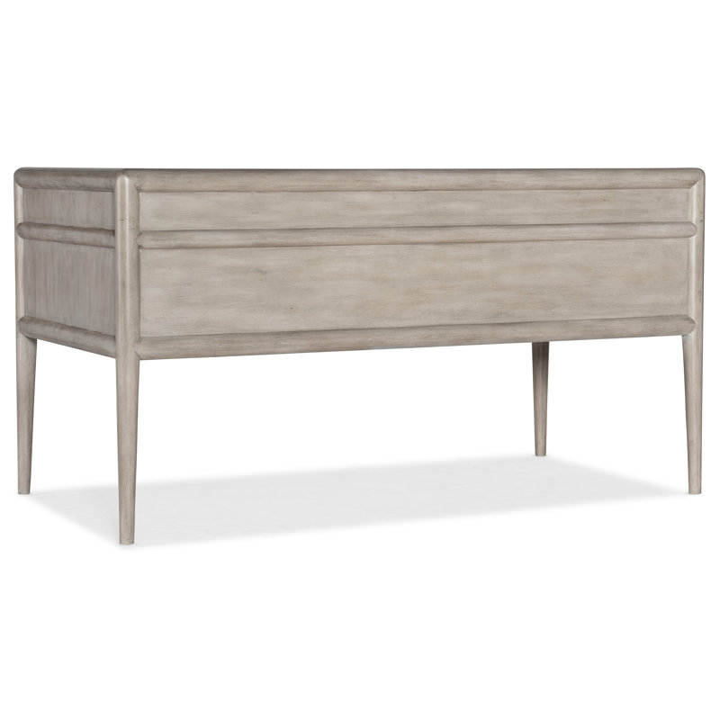 Executive Alder Wood Home Office Desk in Grey Mink with 4 Drawers