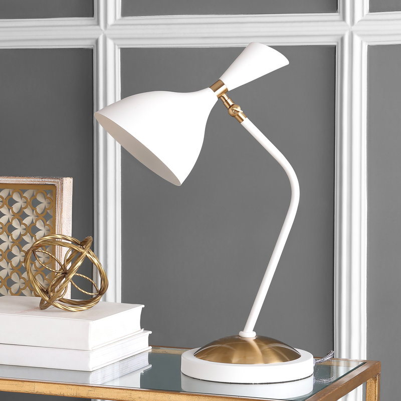 Metal Table Lamp, White