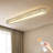 Tranae 1 - Light 39.37" Rectangle Crystal LED Dimmable Flush Mount-429545017