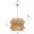 36" 4-Light Pendant with Jute Shade-111772135-111772138