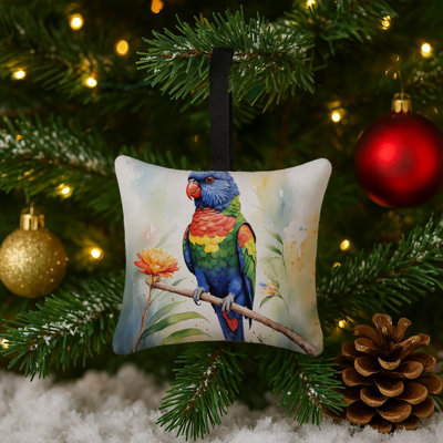 Ornement suspendu en tissu Rainbow Lorikeet