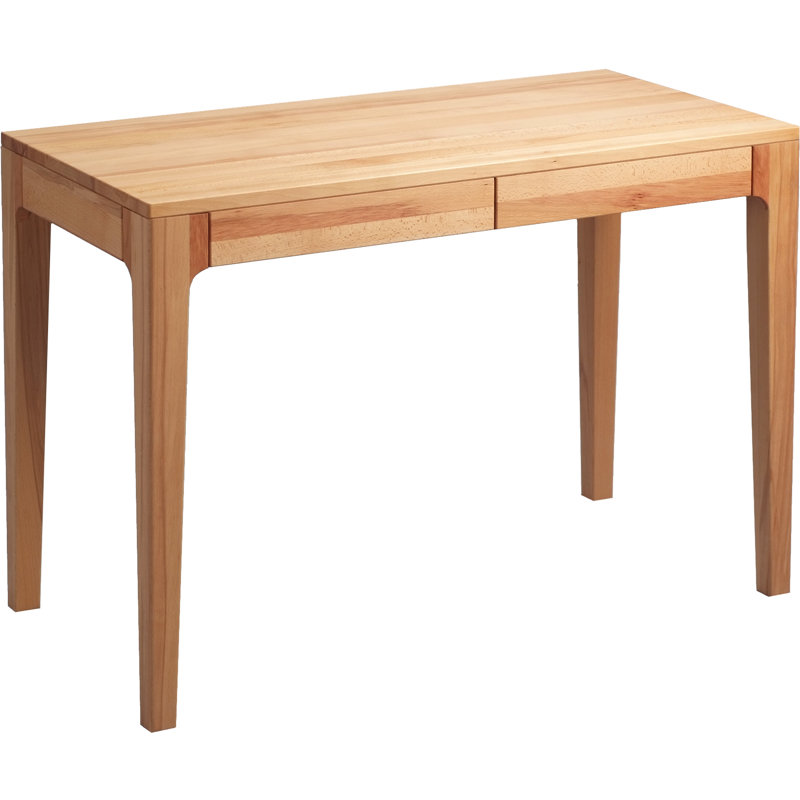 Bridgeforth 110Cm W Rectangle Writing Desk, Beech Heartwood