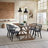 Majidah Solid Wood Arm Chair in Black