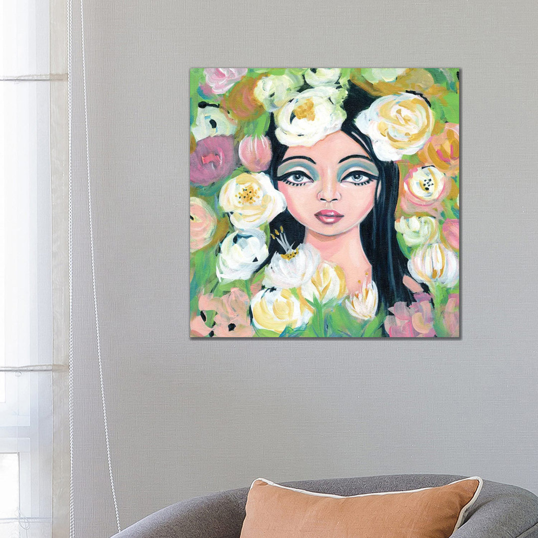 Field Of Flowers von Cathi Mingus - Galerie-verpackte Leinwand Giclée auf Leinwand