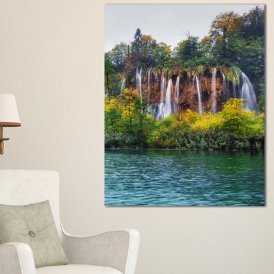 Plitvice Lakes, reproduction de photo sur toile tendue