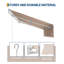 304cm Tilt Wall Mount Parasol-554840533