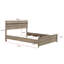 Cadre de lit en bois naturel 1pc-118010430