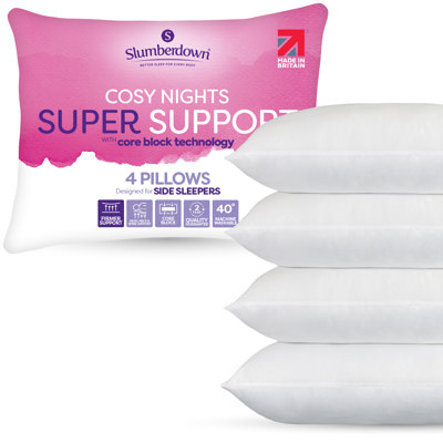 Slumberdown Super Support Cosy Nights Firm Side Sleeper Pillow