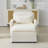 Modular Single Cloud Sofa With Ottoman And 2 Throw Pillows