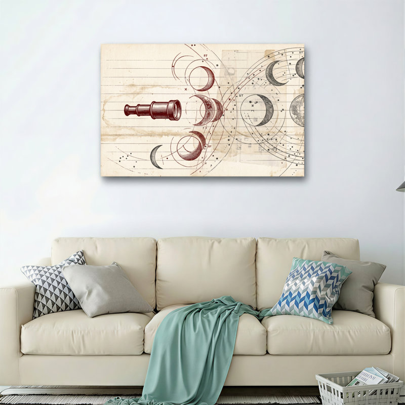 Astronomie, ensemble de 1 reproduction d'art sur toile, 32"H x 48"W, Wrapped Canvas