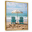 «Beach Chairs Scenery III - Coastal Beach», art mural sur toile-460985228-460985231