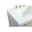 Broadlands 24 " W Freestanding Standard Free Standing 1 Single Vanity Bathroom Vanity With Engineered Marble Top-55784096