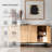 Elegant Fluted Cabinet Set For Living And Dining Rooms With Adjustable Shelves.-439971263