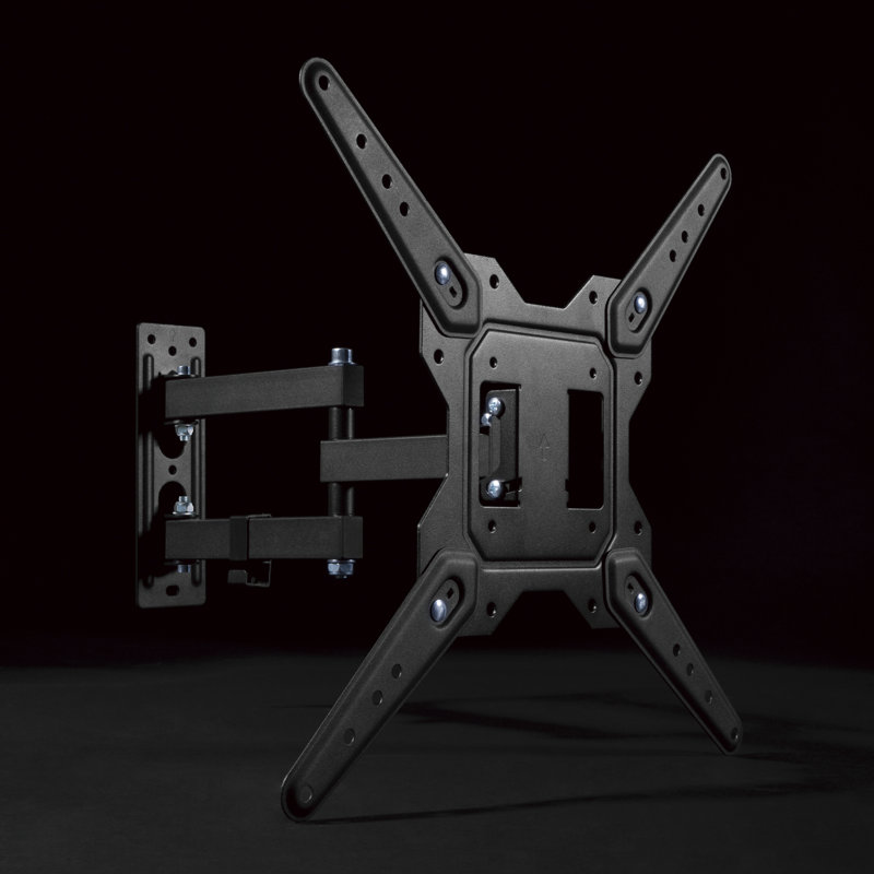 Black Full-Motion Wall Mount for 23-55 Inch TVs