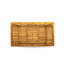 Ensemble repas 5 pièces pour patio comprenant une table rectangulaire d'extérieur en bois d'acacia et 4 chaises pliantes à accoudoirs, 40 x 72 pouces, huile naturelle-1639727886