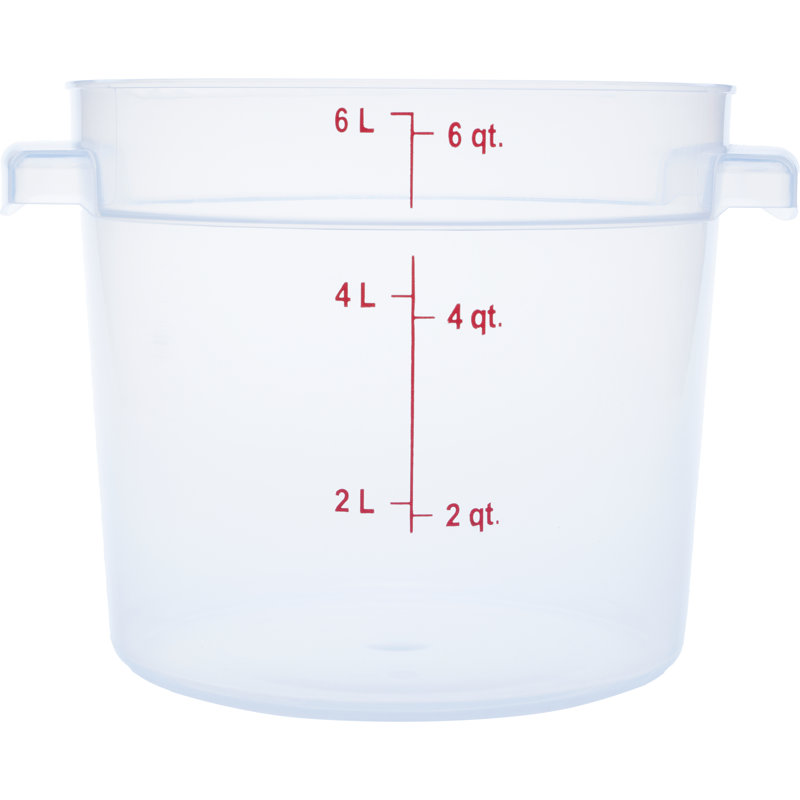 Carlisle Food Service Products StorPlus 1.5 Gallons Circle Food Storage Container, Clear
