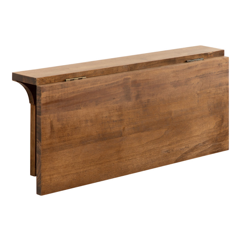 Bureau flottant Alexei, Brun rustique / noir
