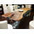 Ombrone Walnut Metal Base Dining Table-87038951