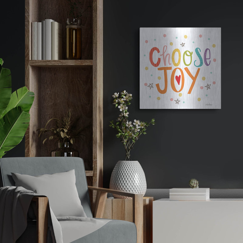 «Choisissez la joie» par Lisa Larson, H 24 po x l 24 po