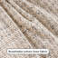 Fauteuil inclinable pivotant en lin et coton Modern Living