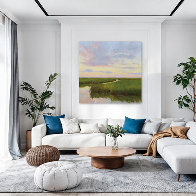 Brilliant Marsh Sunset Contemporary Sunset Art