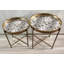 Glass Top Side Table Set