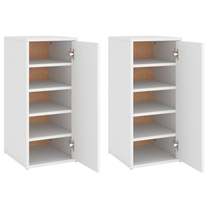 Armoire à chaussures vidaXL, Blanc